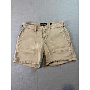 Lucky Brand Ava Short Khaki Utility Cargo Pockets Women Size 6